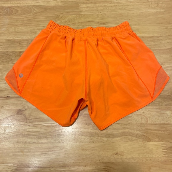 lululemon athletica Pants - Lululemon Hotty Hot LR Shorts in Highlighter Orange